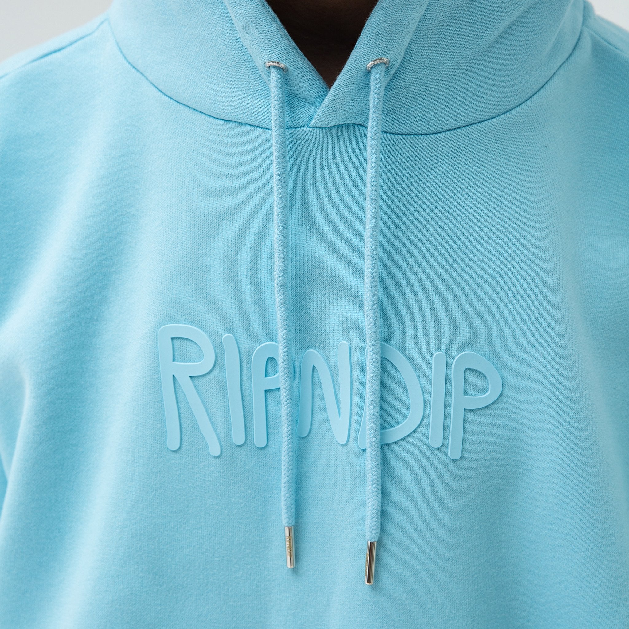 Rubber Logo Hoodie (Light Blue) – vapfg5jr.com
