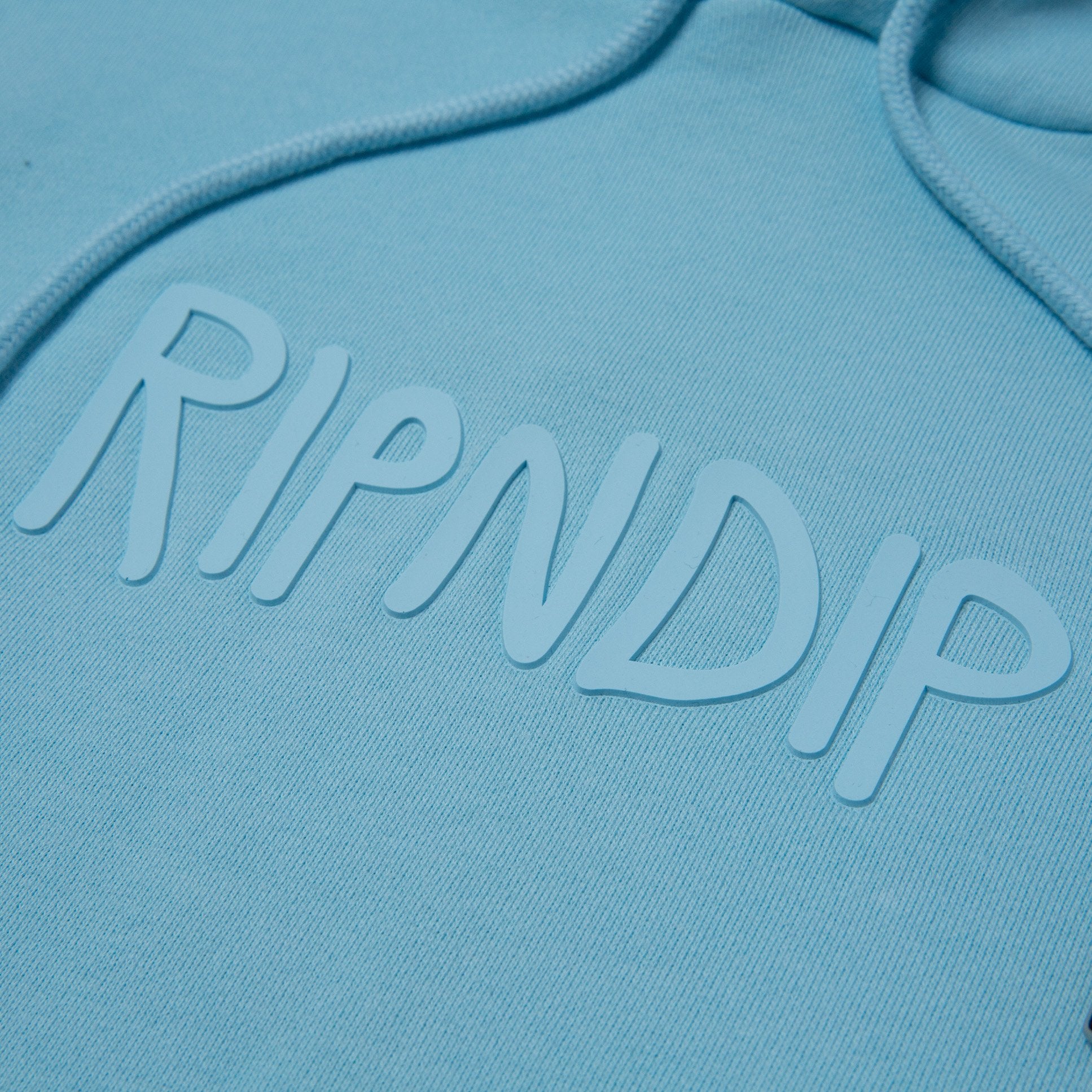 Rubber Logo Hoodie (Light Blue) – vapfg5jr.com